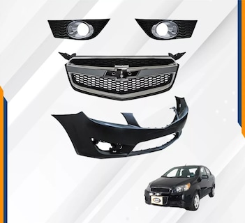 Foto 2 | Fascia Delantera Aveo 17 - 18 Con Parrilla Y Rejillas