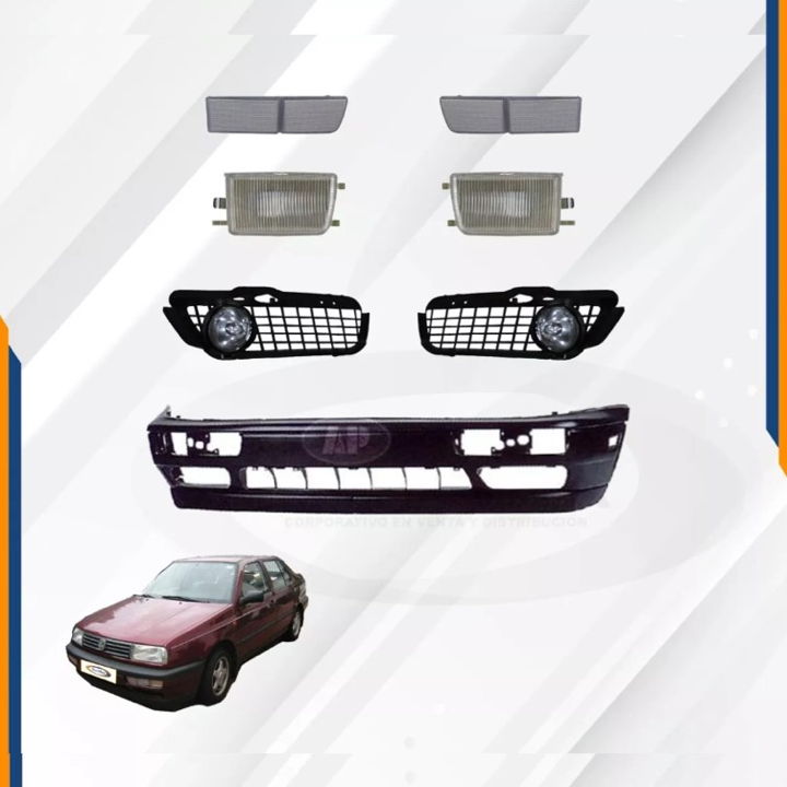Foto 3 pulgar | Kit Fascia Golf Jetta A3 93-98 Rejillas Con Neblineros
