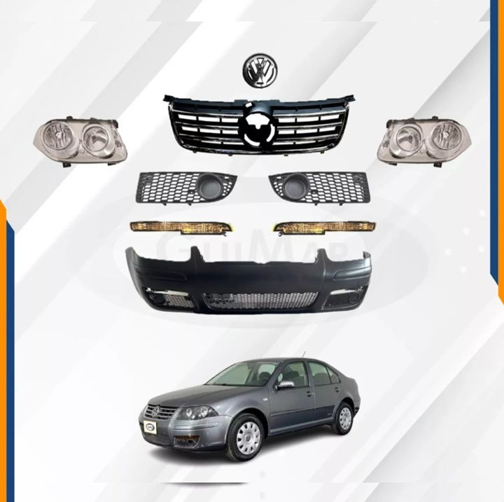 Foto 3 pulgar | Fascia Jetta Clasico 08-15 Con Rejillas Faros Y Parrillas