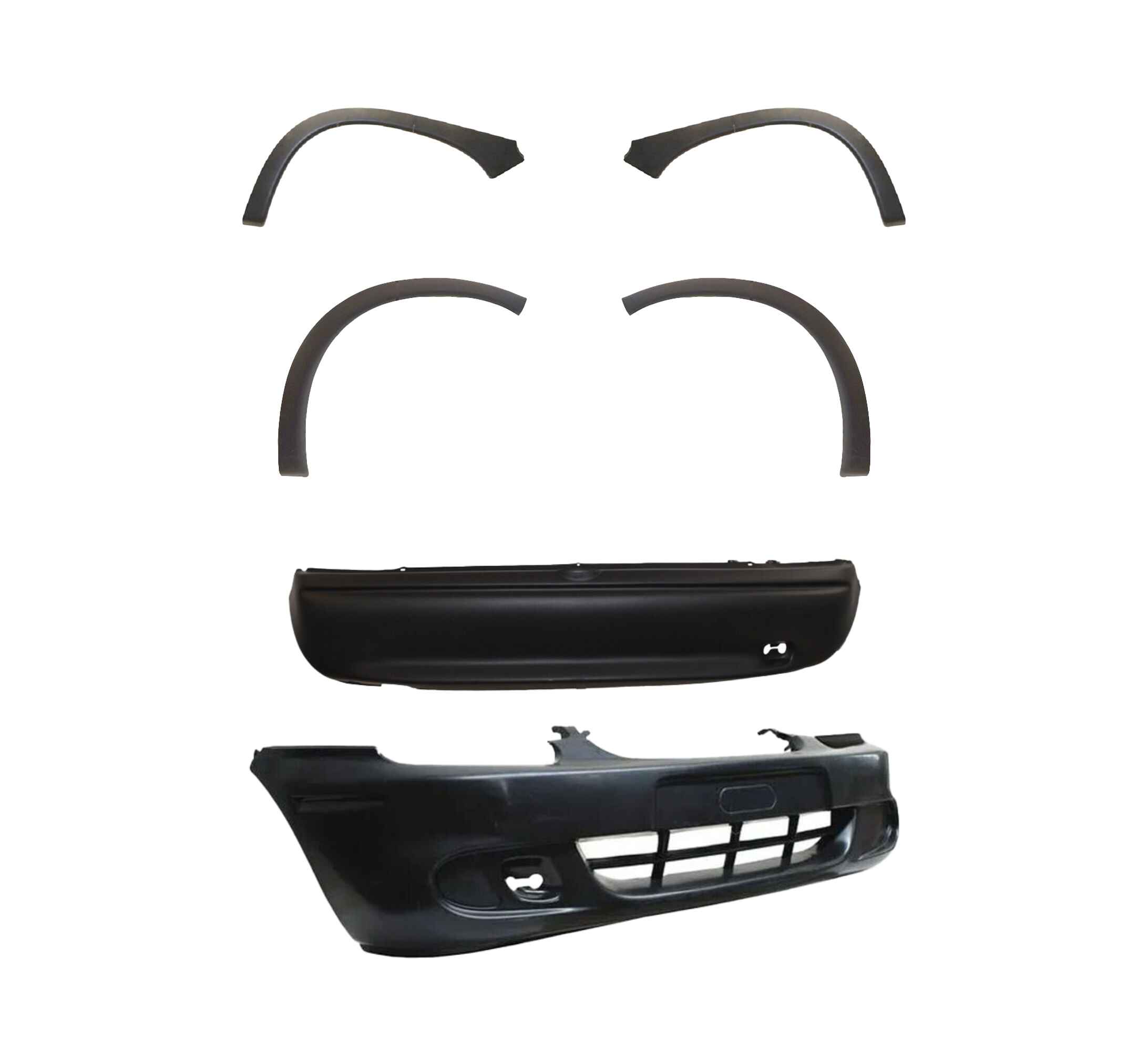 Fascia Delantera Y Trasera Chevy 3pts 94-03 Con Cantoneras