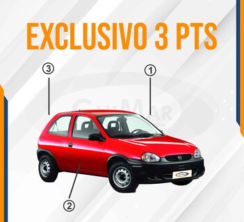 Foto 2 | Fascia Delantera Y Trasera Chevy 3pts 94-03 Con Cantoneras