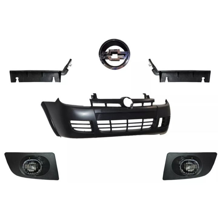 Kit Chevy C2 04 Al 08 Fascia, Faros N, Emblema Y Guias Fasc