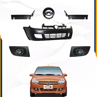 Foto 2 | Kit Chevy C2 04 Al 08 Fascia, Faros N, Emblema Y Guias Fasc