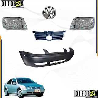 Foto 2 | Kit Frente Jetta A4 99 - 07 Fascia Faros Parrilla Y Emblema