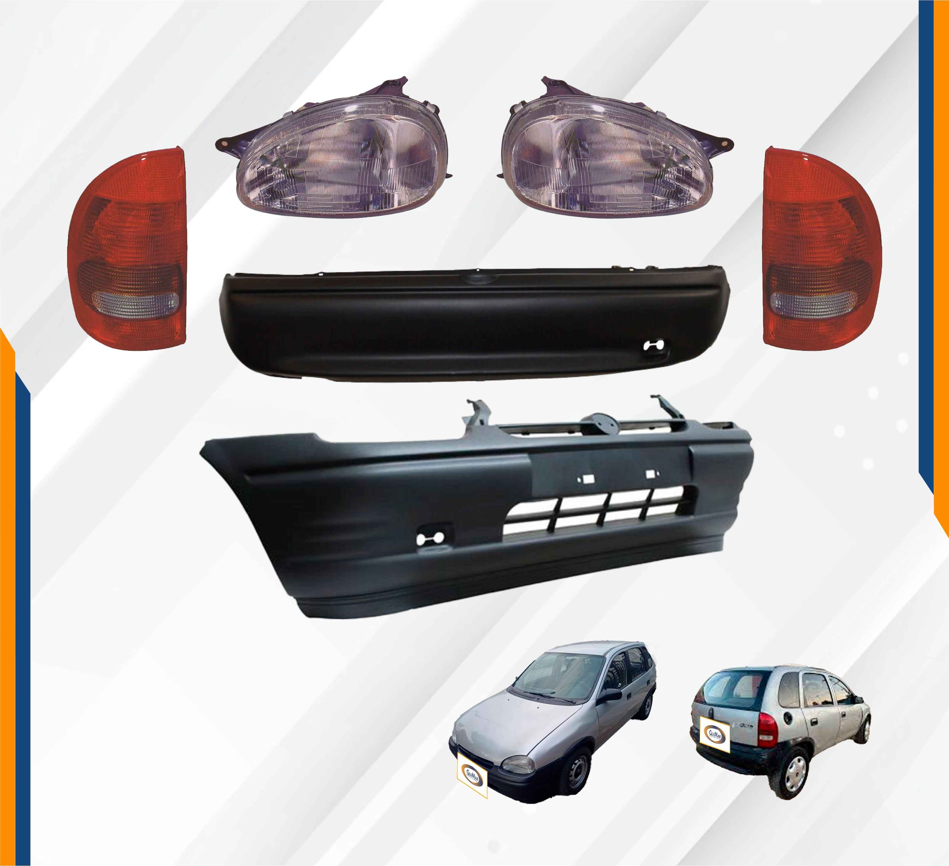 Foto 3 pulgar | Fascia Chevy Del Y Tras Swing 5 Pts 94-00 Calaveras Y Faros