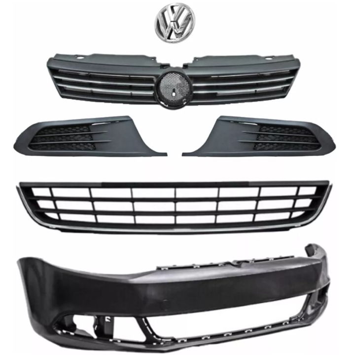 Fascia Jetta Bicentenario 11 -14 Con Parrilla Rejillas Logo