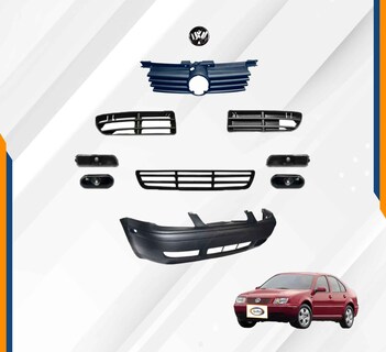 Foto 2 | Fascia Jetta A4 99-07 Cuartos Negros Y Parrilla