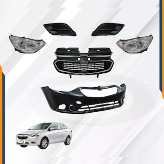 Foto 2 | Kit Aveo 18-22 Fascia Faros Parrillas