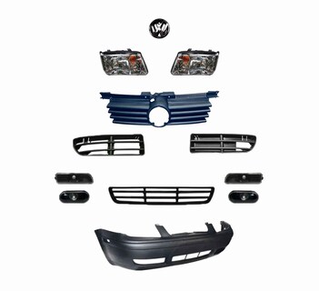 Foto 1 | Fascia Jetta A4 99-07 Con Faros Cuartos Y Parrilla