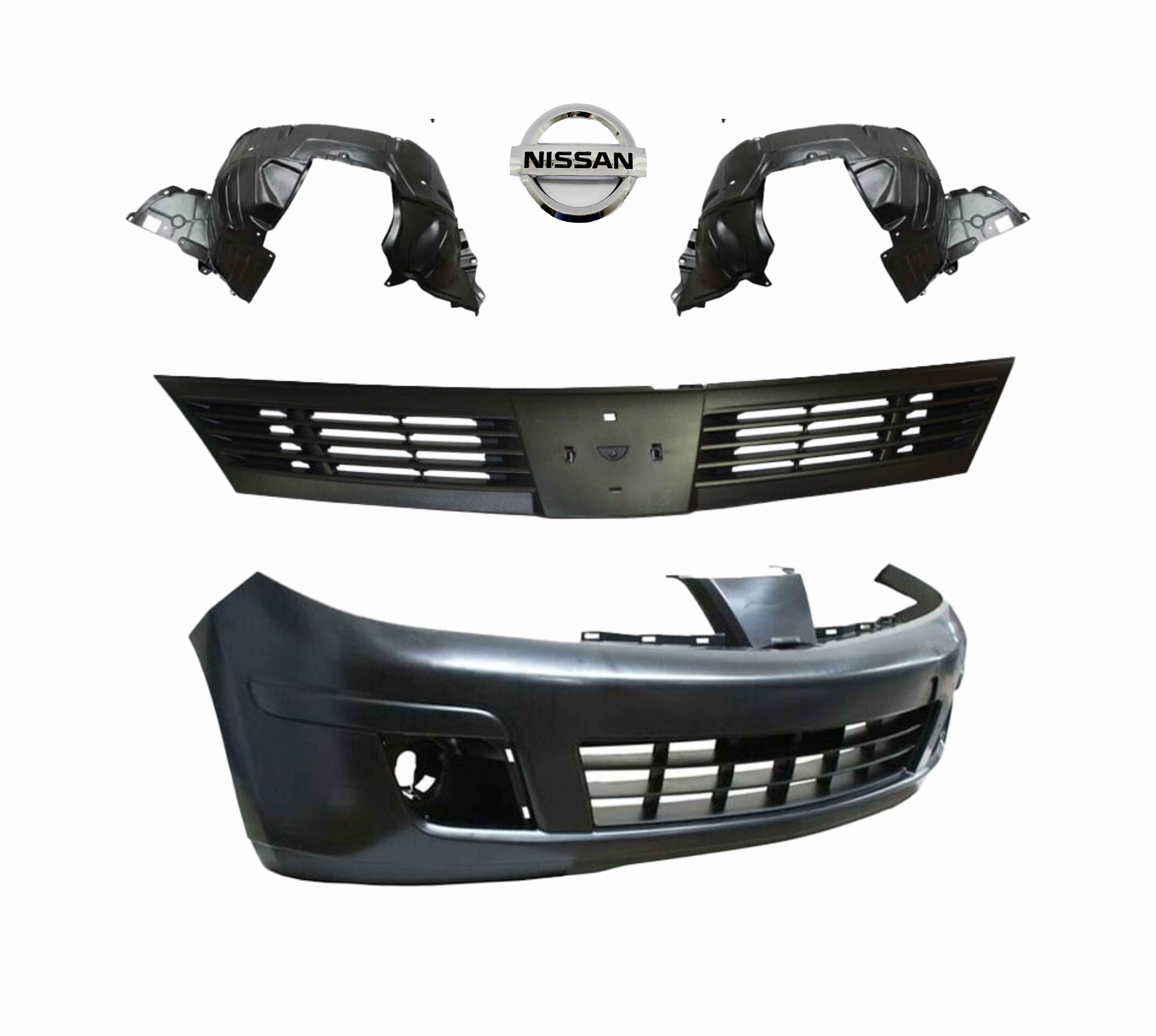 Fascia Delantera Tiida 07 - 18 Con Loderas Y Parrilla