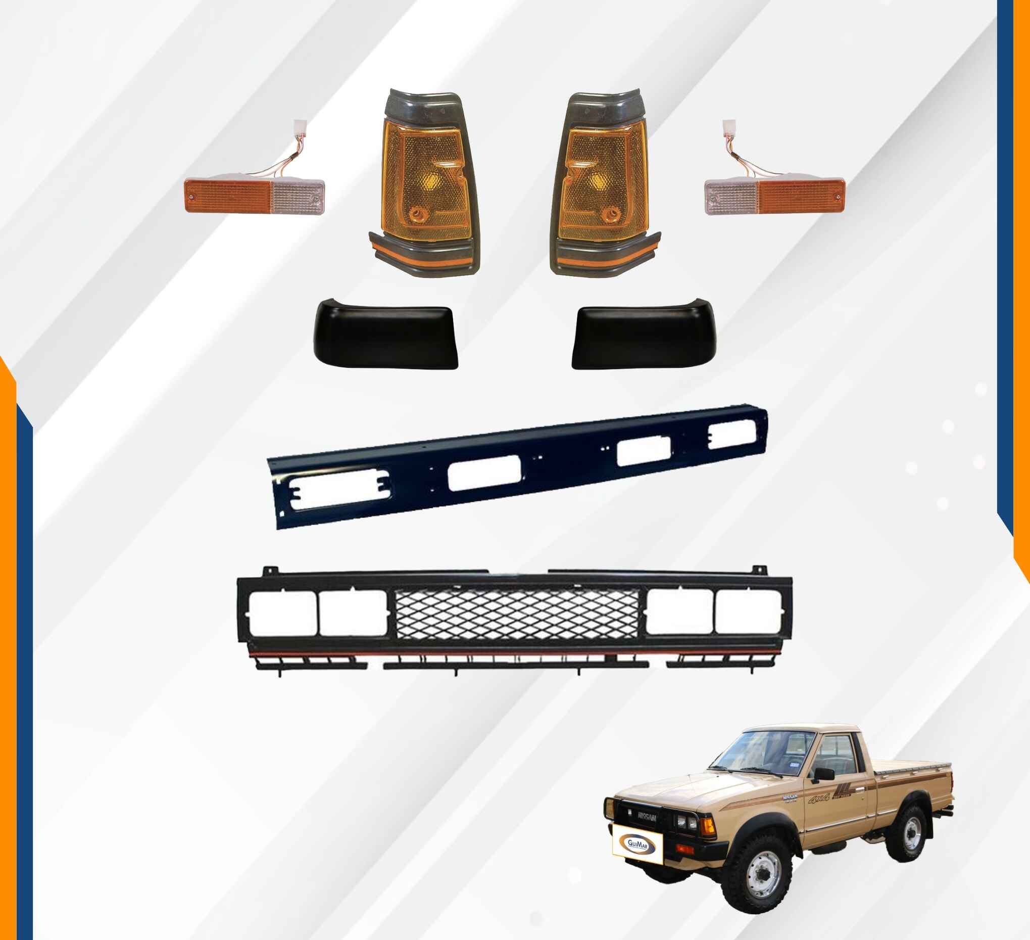 Foto 3 pulgar | Defensa Nissan 720 Con Parrilla 86 -91