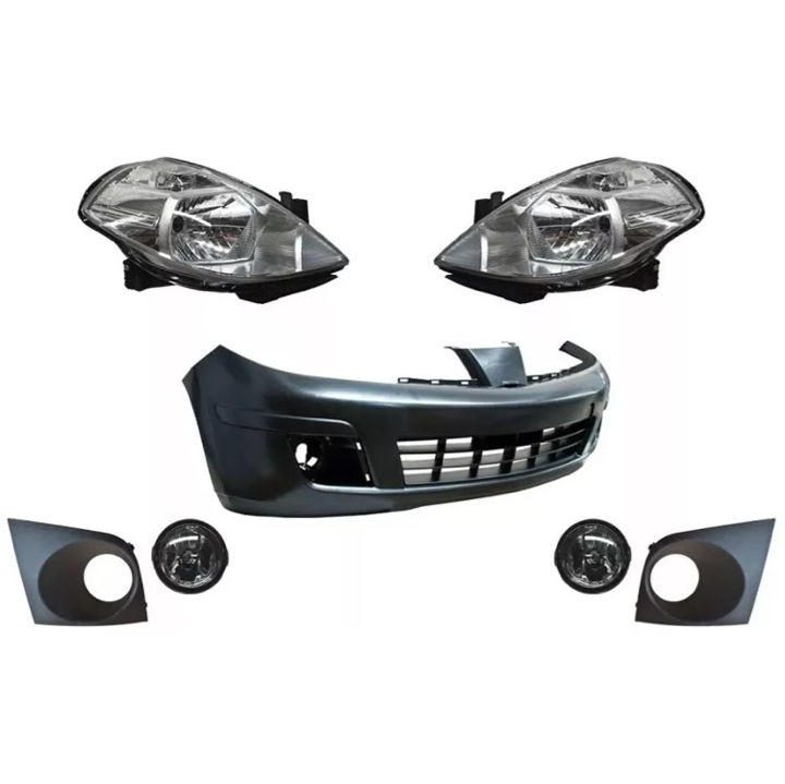 Fascia Tiida Delantera Con Faros Y Neblinero 07-15 16 17 18