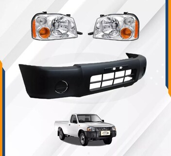 Foto 2 | Fascia Delantera Np300/d22 09 10 11 12 13 14 15 Con Faros