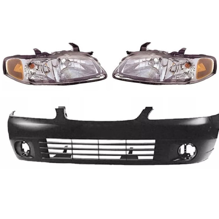 Kit Frente Nissan Sentra 01 02 03 Fascia Delantera Y Faros