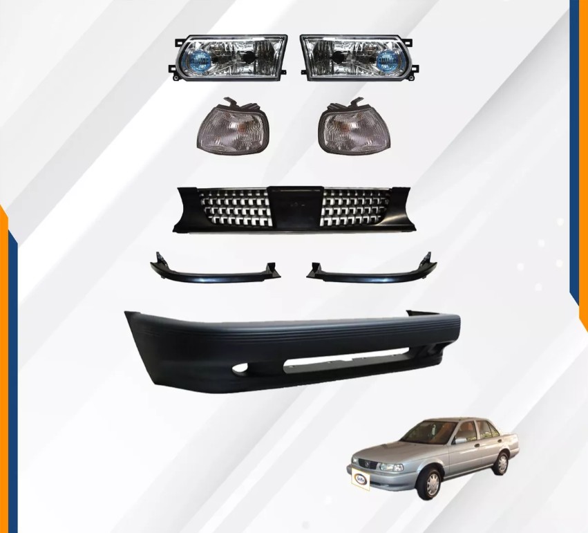 Foto 2 | Fascia Delantera Tsuru 3 00 - 15 Con Faros Y Parrilla