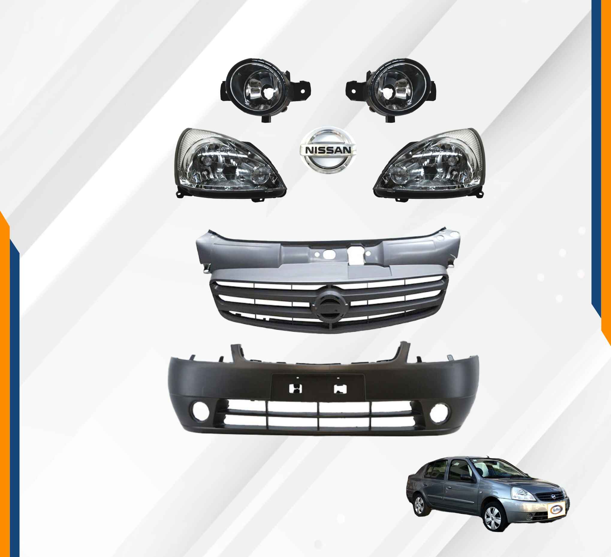 Foto 2 | Fascia Platina 02 -10 Con Faros Parrilla Y Neblineros