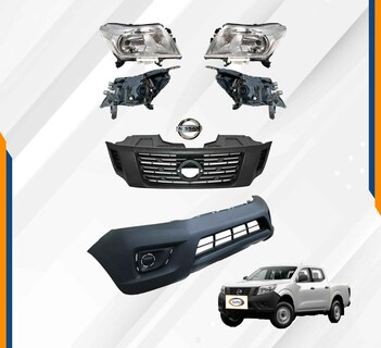 Foto 2 | Fascia Np300 Con Faros Cromo Y Parrilla Gris