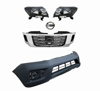 Foto 1 | Fascia Np300 Con Faros Negro Y Parrilla Cromo