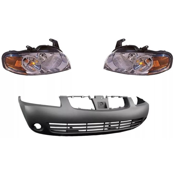 Kit Frente Nissan Sentra 04 05 06 Fascia Delantera Y Faros