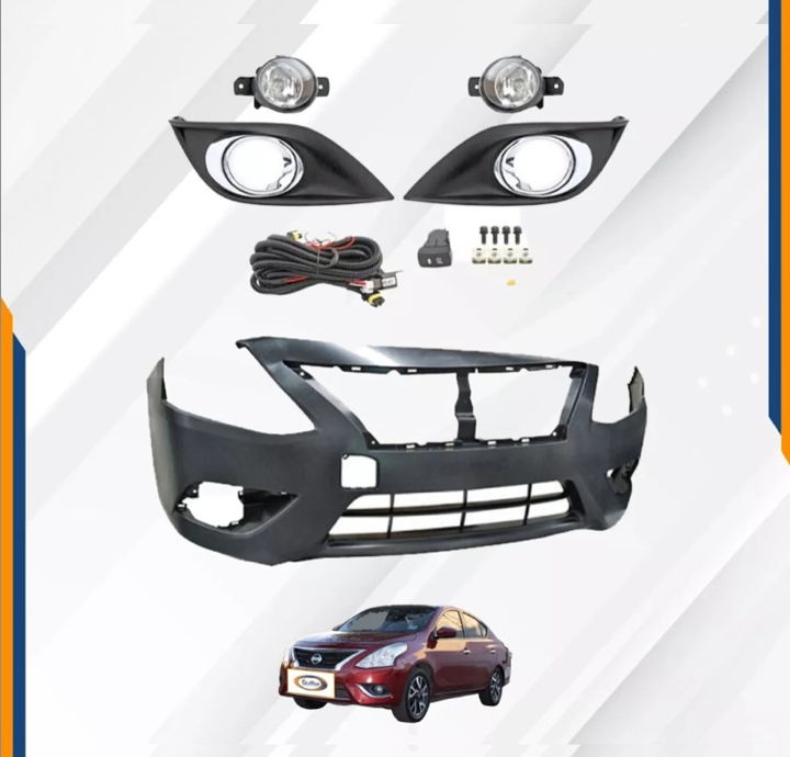 Foto 2 | Fascia Del Versa 15-19 / V-drive 20-22 Con Faros Niebla