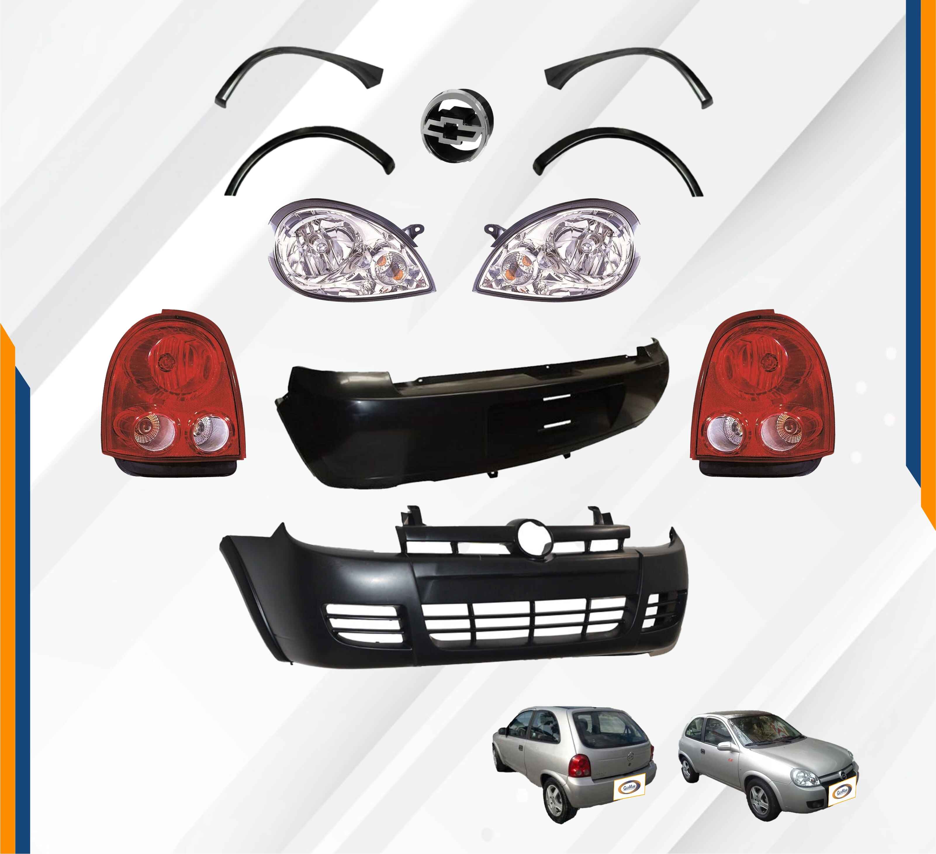 Foto 2 | Fascia Del Y Trasera Chevy C2 04-08 Completas