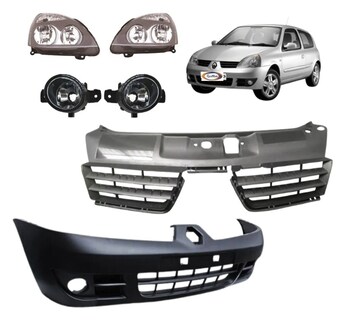 Foto 1 | Fascia Del Clio 07 08 09 10 Con Faros Neblineros Y Parrilla