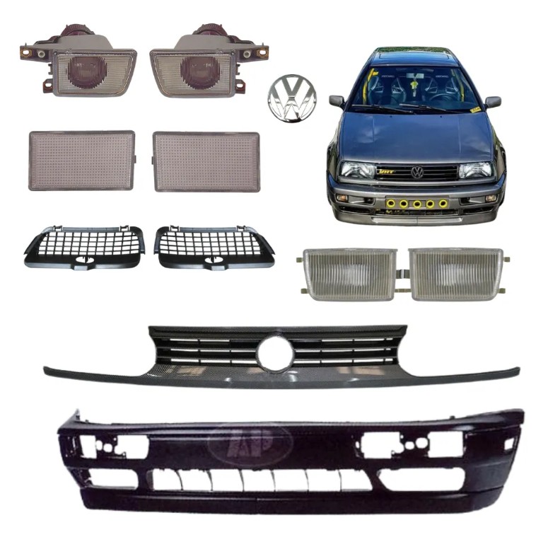 Fascia Delantera Golf A3 93 - 98 Con Neblineros Y Faros