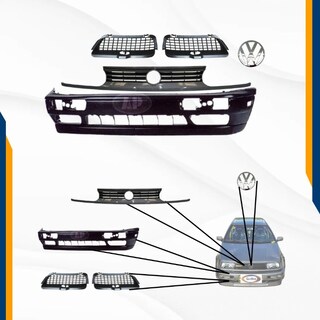 Foto 2 | Fascia Delantera Golf A3 93 - 98 Con Neblineros Y Faros