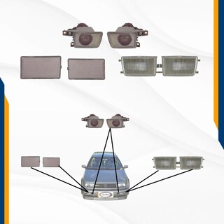 Foto 3 | Fascia Delantera Golf A3 93 - 98 Con Neblineros Y Faros