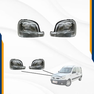 Foto 3 | Fascia Delantera Kangoo 04 05 06 07 08 Faros Blancos
