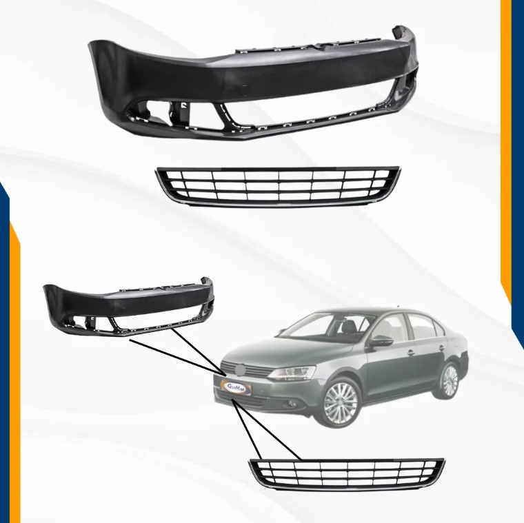 Foto 3 pulgar | Fascia Delantera Jetta 11 12 13 14 Mk6 Con Neblineros