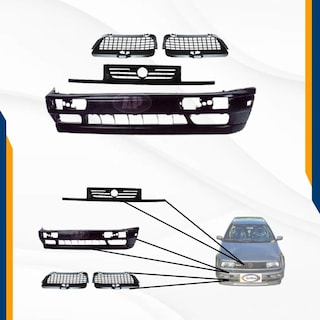 Foto 2 | Fascia Delantera Jetta A3 93-98 Con Neblieneros Y Faros