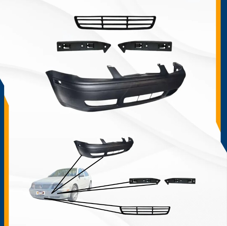 Foto 3 pulgar | Fascia Jetta A4 99-07 Completa Con Loderas