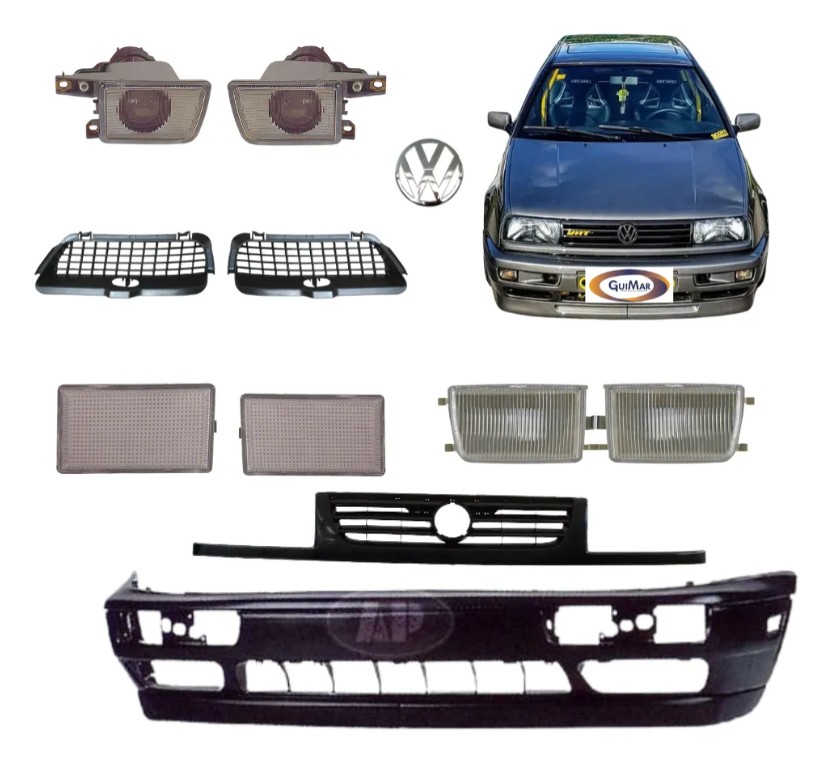 Fascia Delantera Jetta A3 93 - 98 Con Neblineros Y Parrilla