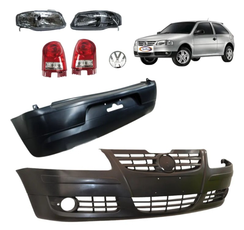 Fascia Delantera Y Trasera Pointer 06-11 Con Neblineros