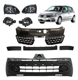 Foto 1 | Fascia Del Clio 02 03 04 05 06 Con Faros Neblineros Y Parrilla