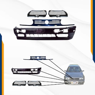Foto 2 | Fascia Delantera Golf A3 93-98 Con Neblieneros Y Parrilla