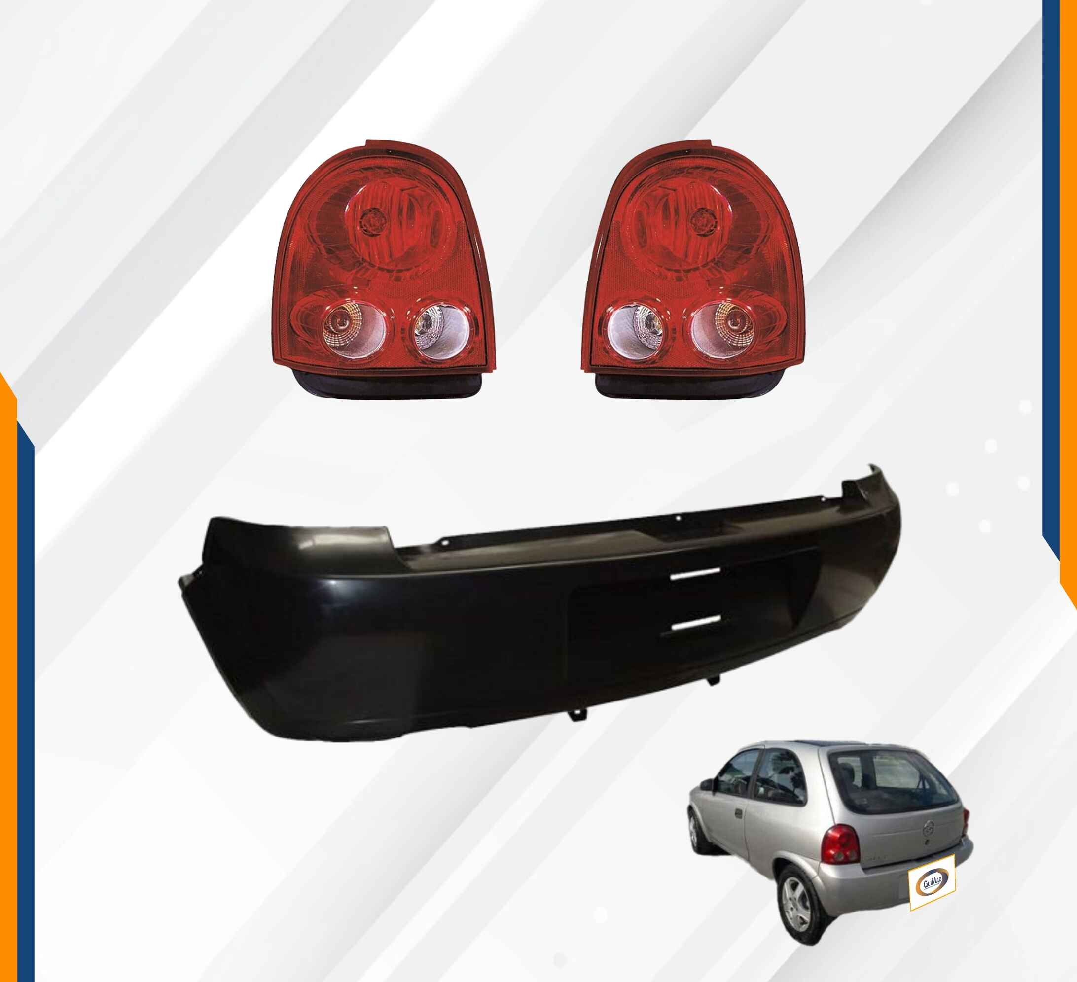 Foto 3 pulgar | Fascia Trasera Chevy Pop 04 05 06 07 08 Con Calaveras 3 Pts