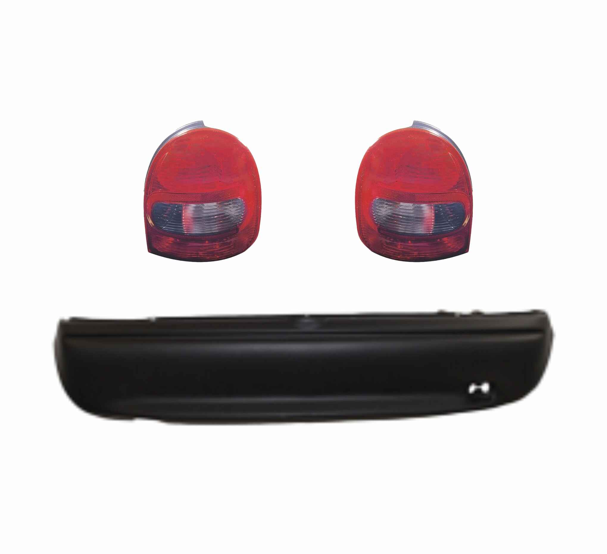 Fascia trasera Chevy 3 puertas 1994 - 2003 con calaveras abombadas