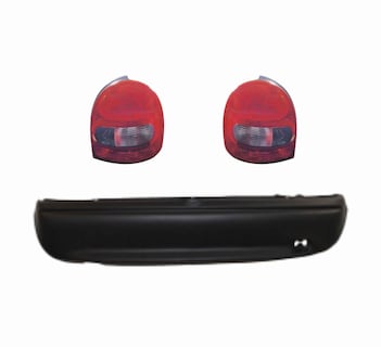 Foto 1 | Fascia trasera Chevy 3 puertas 1994 - 2003 con calaveras abombadas