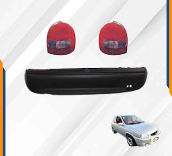 Foto 2 | Fascia trasera Chevy 3 puertas 1994 - 2003 con calaveras abombadas