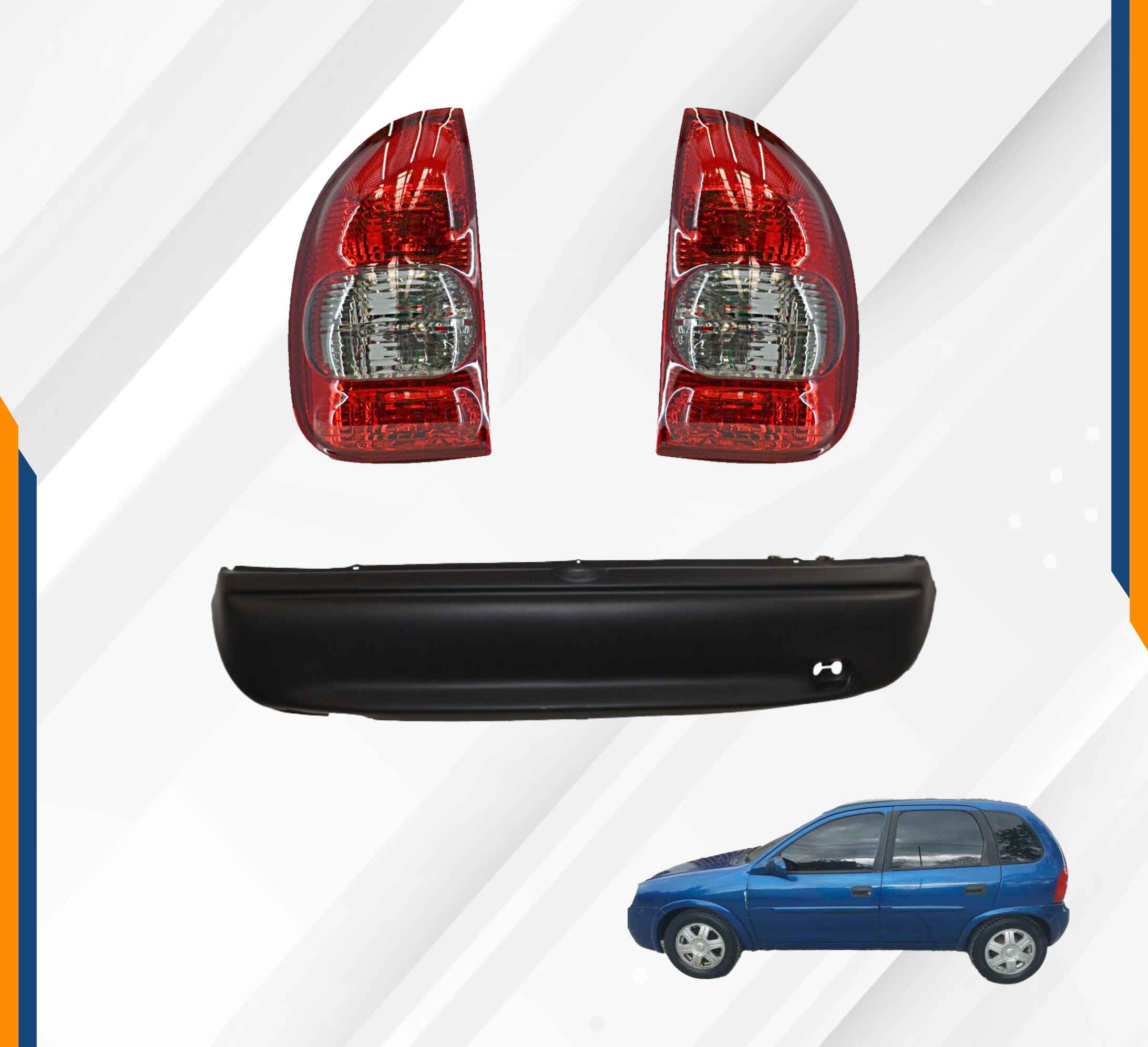 Foto 3 pulgar | Facia Trasera Chevy 5 Pts Swing 01 02 03 con Calaveras