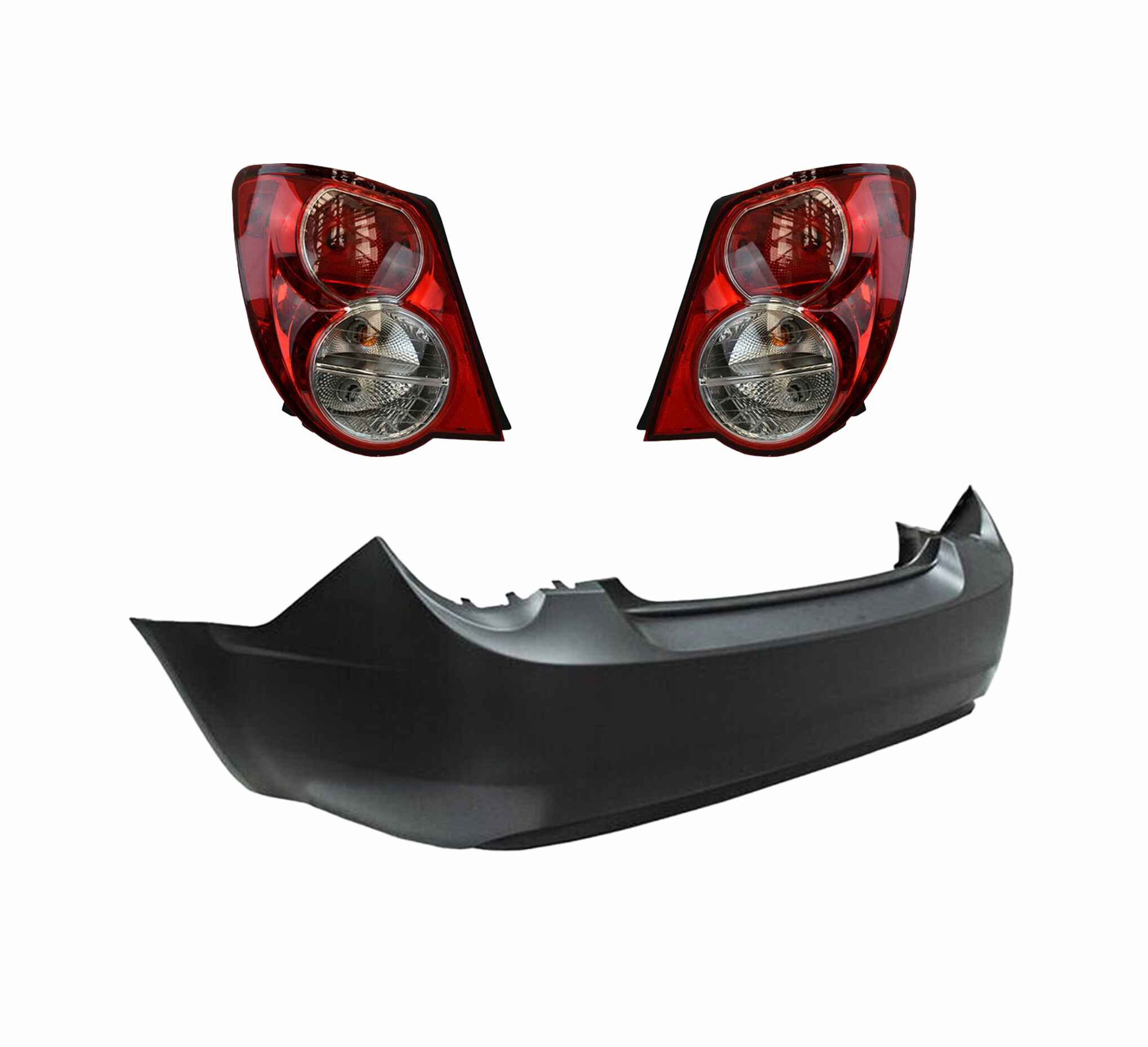 Facia Trasera y Calaveras para Sonic 2012 - 2016 Modelo Sedan