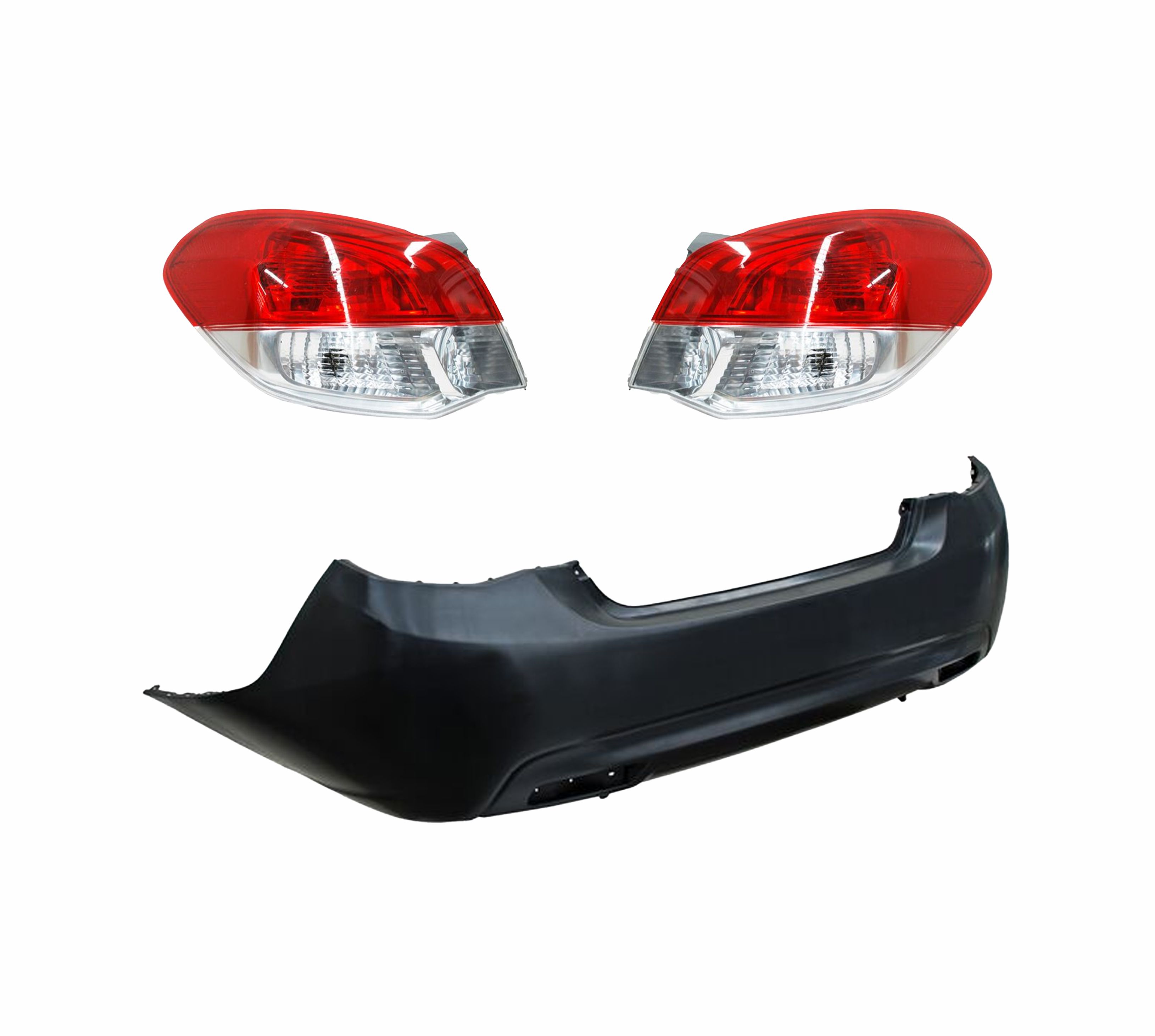 Foto 2 pulgar | Fascia Trasera con Calaveras para Dodge Attitud 2015-2022
