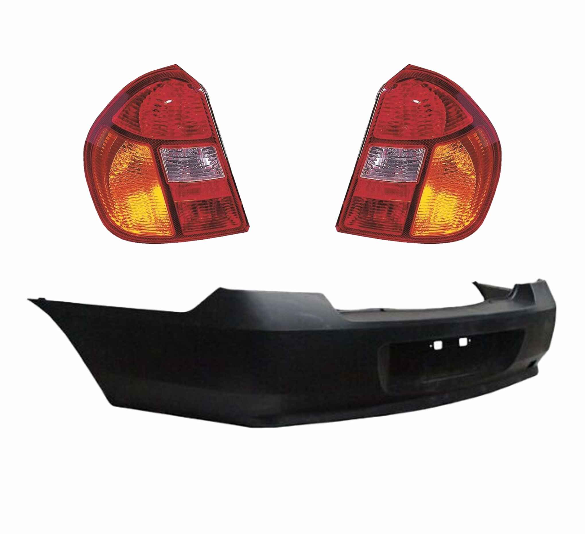 Fascia  Trasera Platina 02 -10 Con Calaveras
