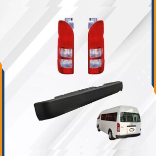 Foto 2 | Fascia Trasera Hiace 06 - 13 Con Calaveras