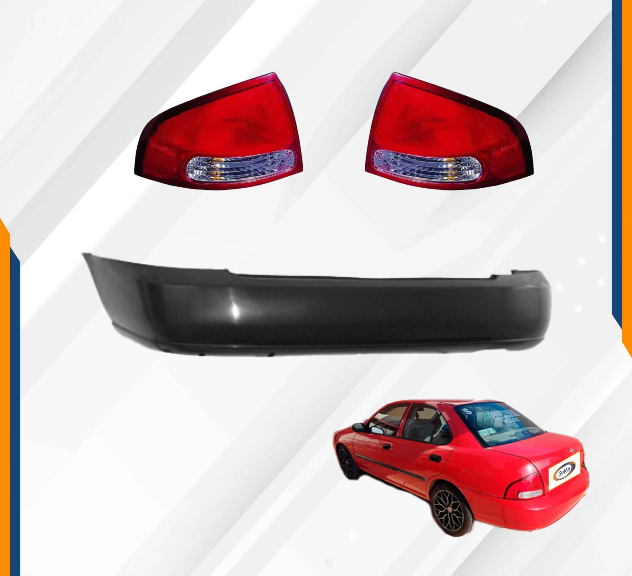 Foto 2 | Fascia Trasera Sentra 01 02 03  Con Calaveras