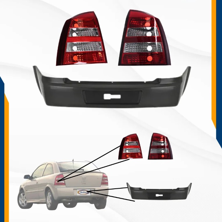 Foto 2 | Fascia Trasera Astra Sedan 04 05 06 Con Calaveras