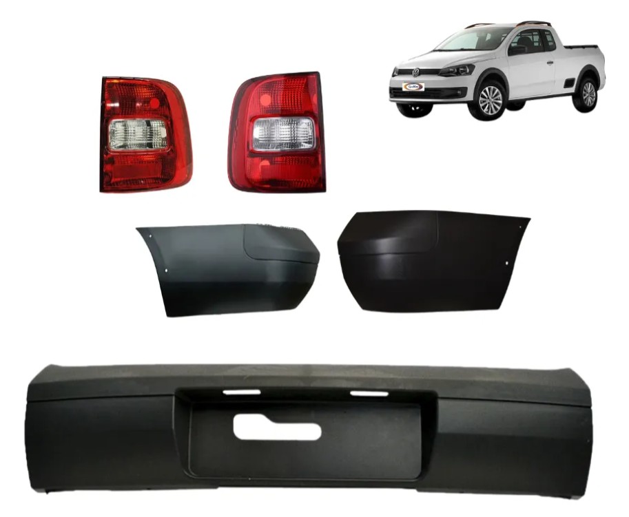 Fascia Trasera Saveiro 09-16 Con Calaveras