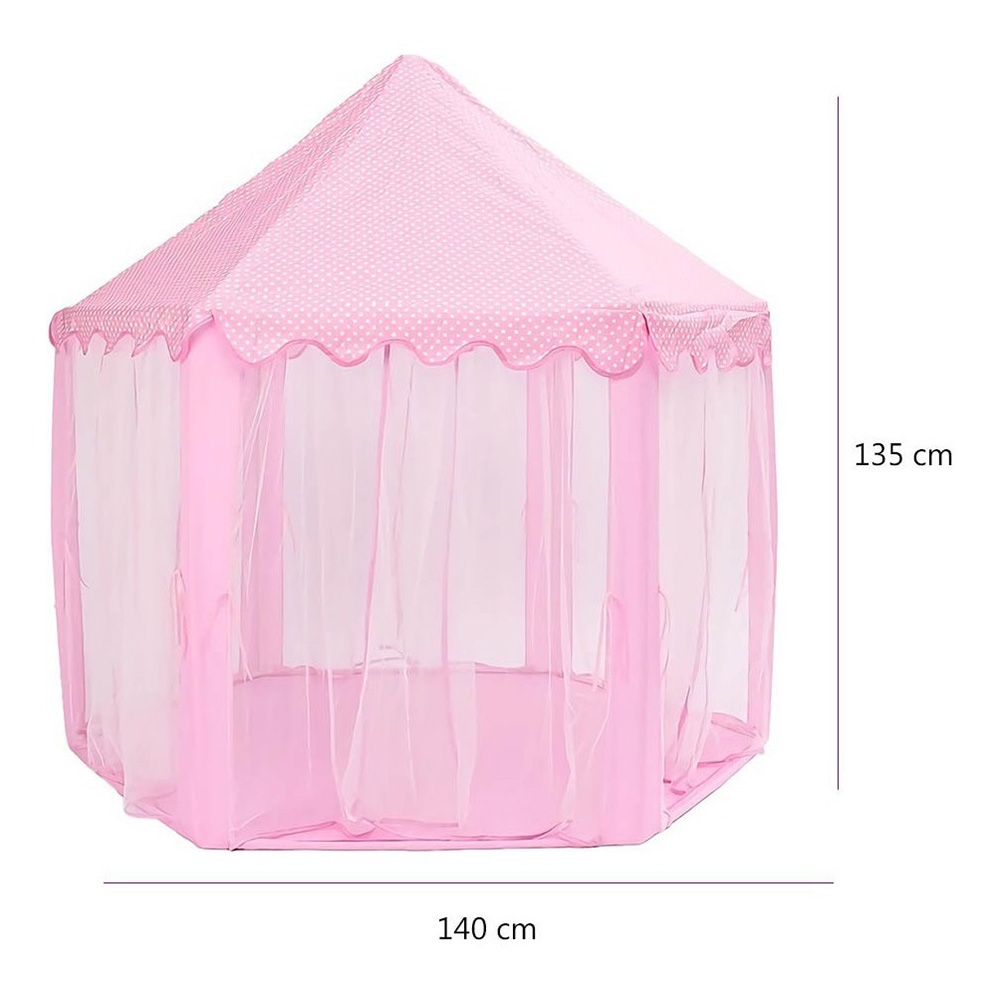 Foto 4 pulgar | Castillo Princesa Casita de Campaña para Niños Carpa de Juegos Armable Little Monkey color Rosa